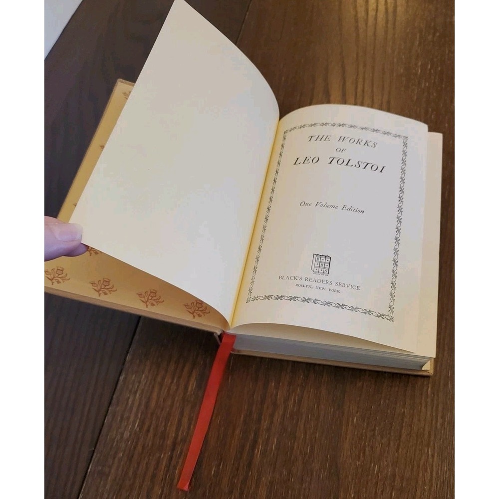 The Works of Leo Tolstoi -Black's Readers Service Book 1928 Gilt Hardcover 1 Vol - Picture 6 of 13